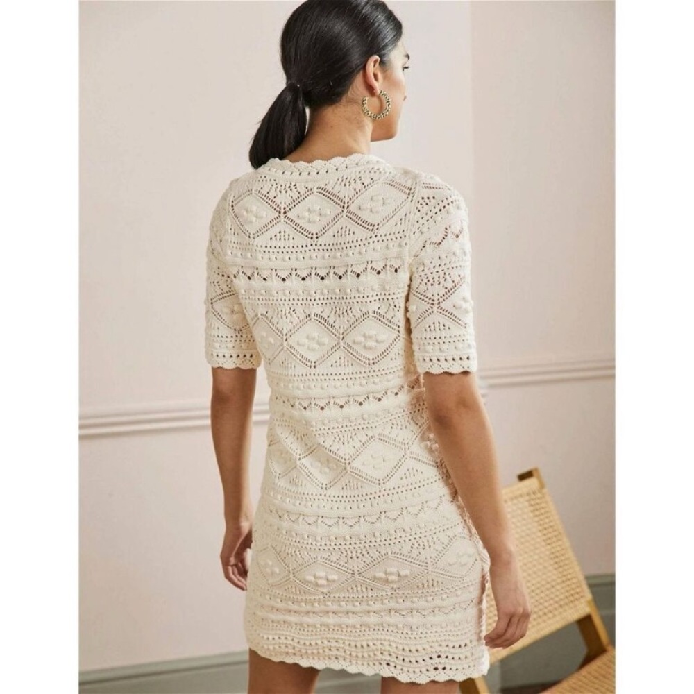 Boden Claudia Textured Knitted Dress - Picture 4 of 15